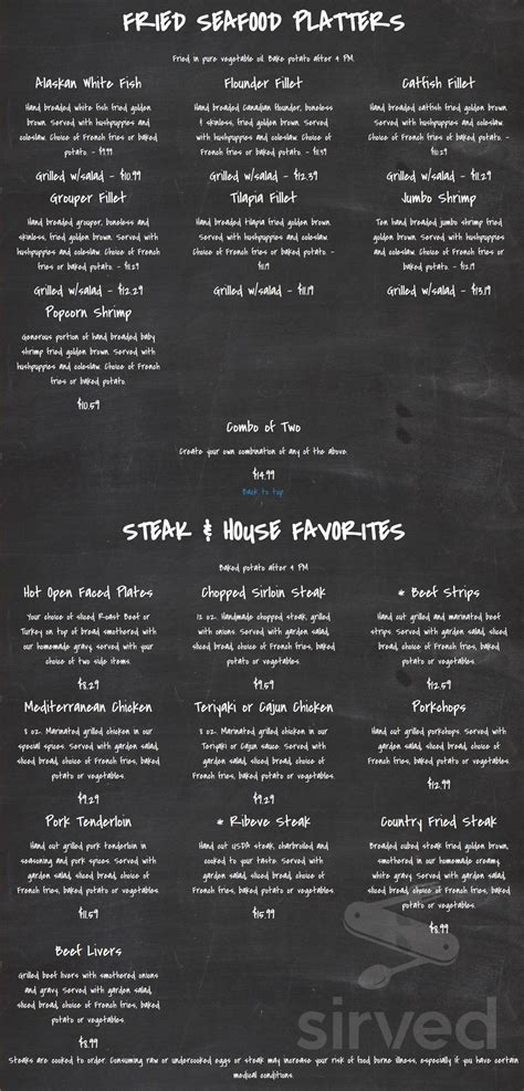 Village Grill menus in Lexington, North Carolina, United States