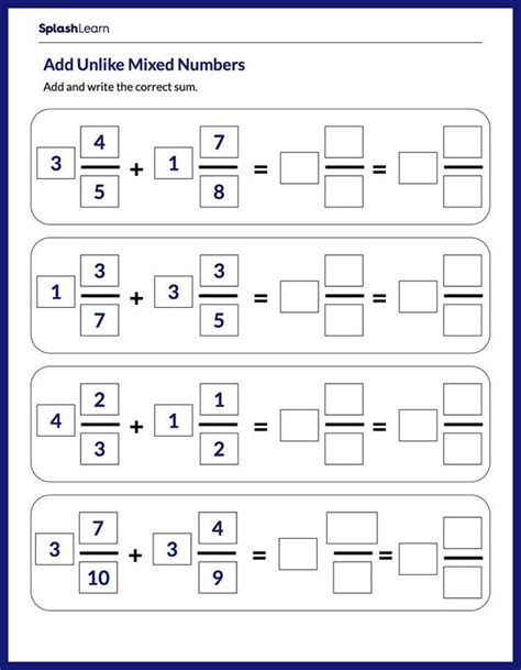 How to Add Mixed Numbers 的图像结果