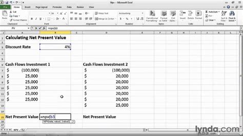 Net Present Value Formula in Excel Manually 的图像结果