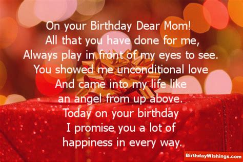 Birthday Poems For Mom | 808solutions