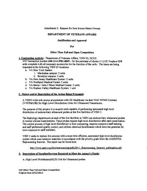 Fillable Online Request for Sole Source Memo Format DEPARTMENT OF ...