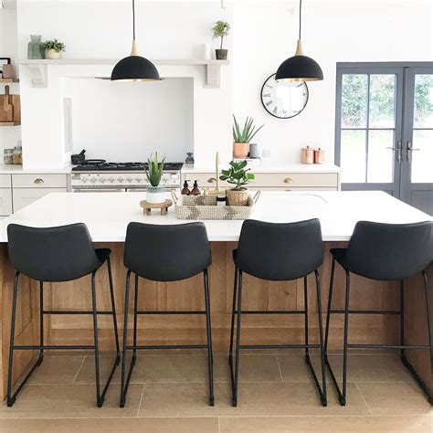 Black Kitchen Island With Bar Stools at Gerald Willis blog