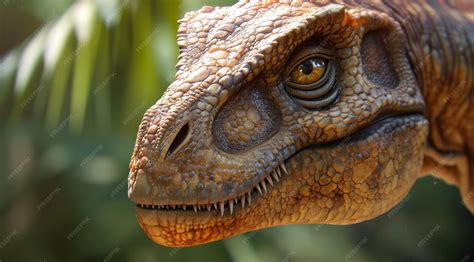 Premium Photo | Closeup of a Realistic Dinosaur Model