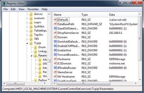 Image result for Hkey Local Machine System CurrentControlSet Services TCPIP6 Parameters