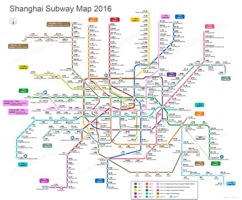 Shanghai Map, Map of Shanghai's Tourist Attractions and Subway