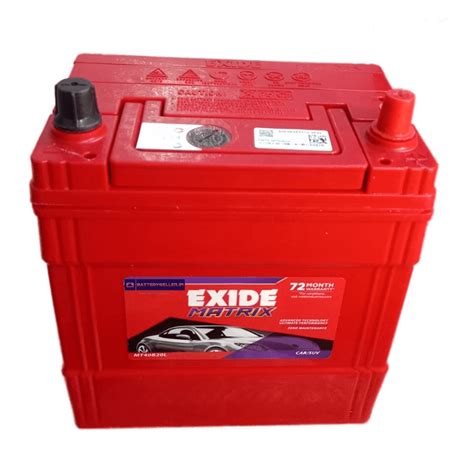 Exide MT40B20L 35Ah Car SUV MUV Battery Price in India | Solar World ...