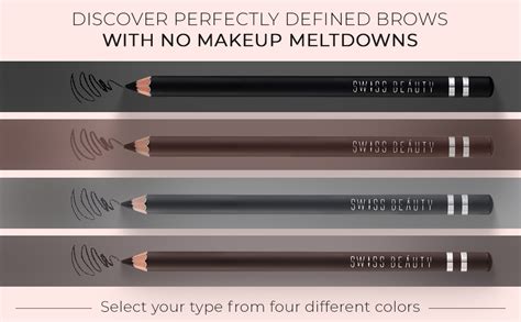Swiss Beauty Waterproof Eyebrow Pencil with Brush | Smudge proof ...