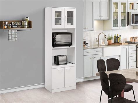 Kings Brand Furniture - Tall Kitchen Pantry, Microwave Storage Cabinet ...