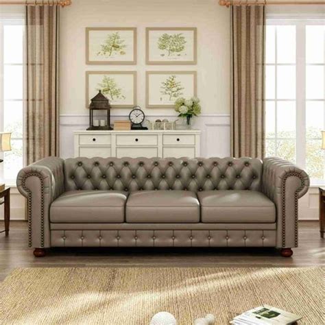3 Seater Leather Sofa - Buy 3 Seater Leather Sofa online at Best Prices ...