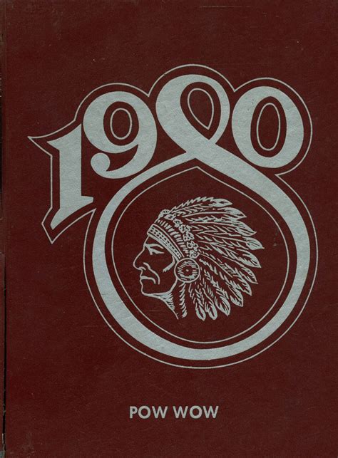 1980 yearbook from Mississinewa High School from Gas city, Indiana