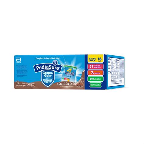 PediaSure Grow & Gain with Immune Support Nutritional Shake - Chocolate ...