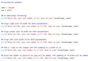Image result for Python Text String Format Example