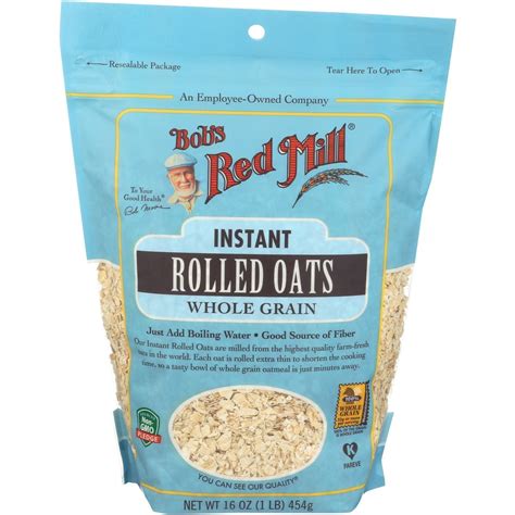 Bob's Red Mill Oats Rolled Instant - Count of 4 - 16oz - Walmart.com