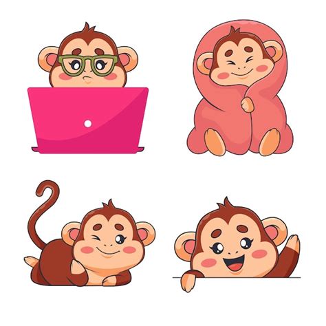 Image result for Cartoon Monkey Computer