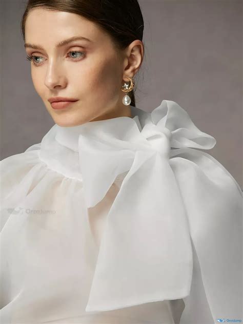 OrcaJump – Sophisticated Long Sleeve Blouse with Refined Bow Detailing ...