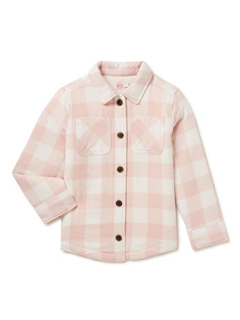 Buy Wonder Nation Girls Flannel Shirt Jacket, Sizes 4-18 & Plus Online ...