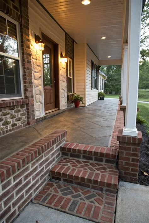17+ Stylish Concrete Porch Floor Ideas - Garden.eco