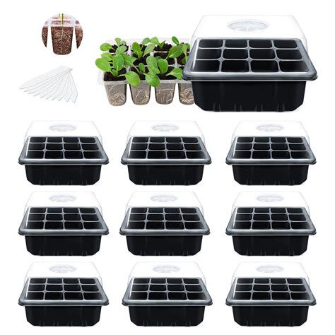 Jorking 10 Pack Seed Starter Trays for Soil Blocks, Rockwool India | Ubuy