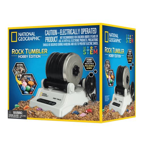 National Geographic Hobby Rock Tumbler Kit, STEM Toy Science Kit Alaska