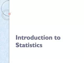Statistics Intro 的图像结果