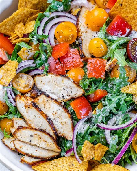 Healthy Chicken Taco Salad - Healthy Fitness Meals