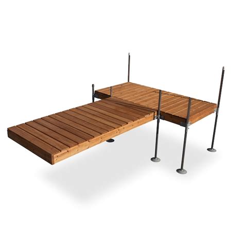 Tommy Docks 12 Ft T-Style Cedar Dock - Complete Dock Package - Classic ...