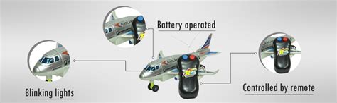 Buy JIADA Aeroplane Toy 2 Channel Radio Control Running Plane | Not ...