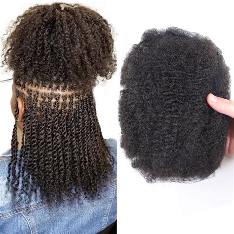 Amazon.com : HAPPY&CC 100 Percent Afro Kinky Human Hair Bulk for Dreadlock Extensions Repair ...