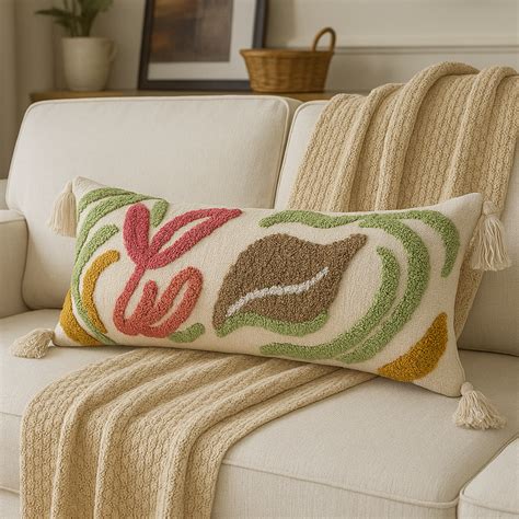 Cotton Tufted Cushion Cover, Size:30cm x 91cm (12" x 36") – Export House