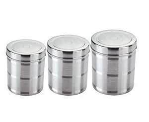 Buy Bartan Star Stainless Steel Food Storage Containers with Lid (350ml ...