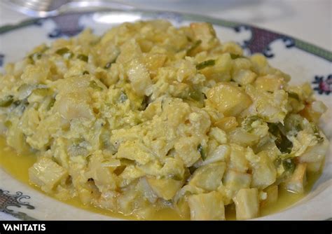 Huevos revueltos con bacalao