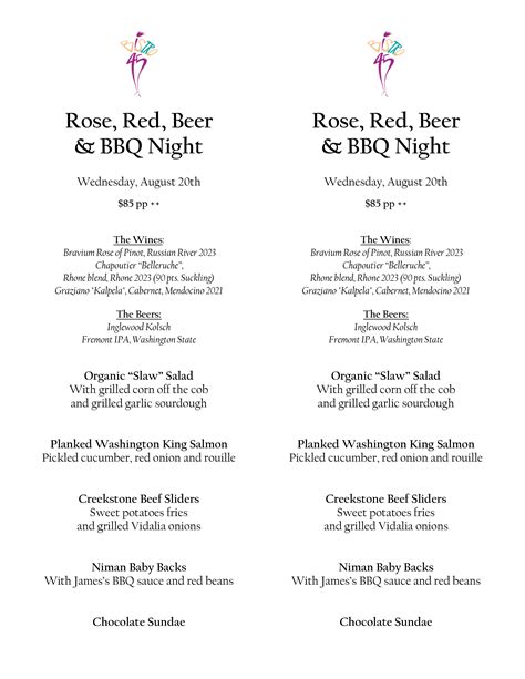 BBQ Menu – Bistro 45