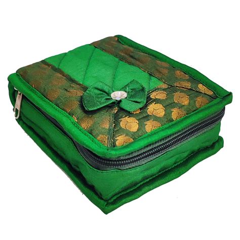 Kuber Industries Small Bow Design Cotton Jewellery Kit (Green) : Amazon ...
