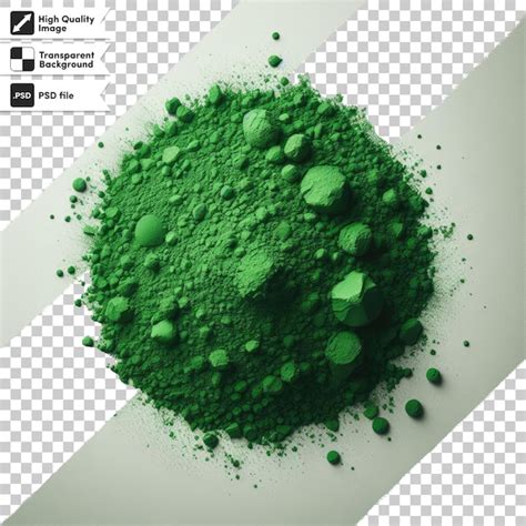Pó verde PSD em fundo transparente com camada de máscara editável | PSD ...