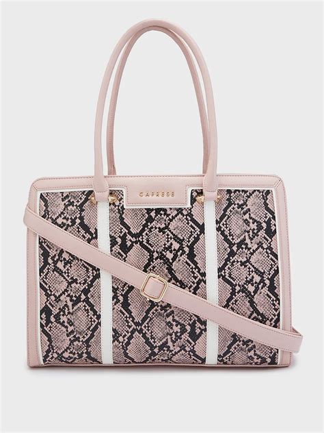 Buy Caprese Ellis Large Pink Laptop Bag @ 2149 | Caprese Bags