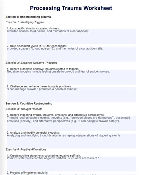 Image result for Trauma Processing Examples