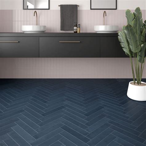 Trove Dark Blue Floor Tile – Porcelain Superstore