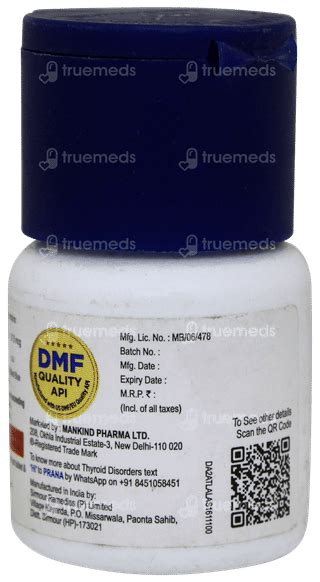 Thyroneed 375 Tablet 120 - Uses, Side Effects, Dosage, Price | Truemeds