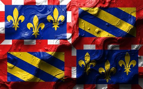 Download Burgundy flag, 4k, stone wave texture, Flag of Burgundy, 3D ...