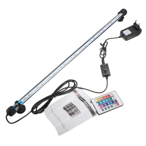 24 Keys Remote Control Aquarium Fish Tank Light 6.5W 57CM RGB ...