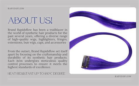 Rapidsflow® Colored Hair Streak/Hair Extensions For Women And Girls ...