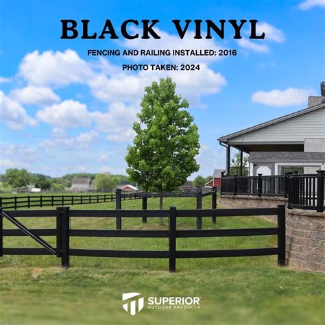 Superior Outdoor Products on LinkedIn: Look at this black vinyl fencing ...
