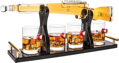 Shotgun Gun Large Whiskey & Wine Decanter Set India | Ubuy