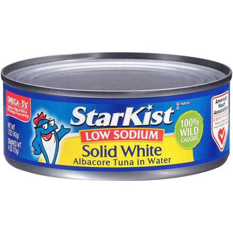 StarKist Low Sodium Solid White Albacore Tuna in Water, 5 oz - Walmart ...