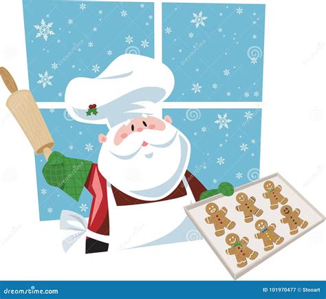 Baking Vintage Christmas Clip Art