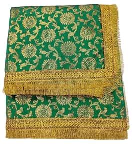 Navti Creations Green Jaicard Brocade Silk Peer Baba Chadar/Dargha ...