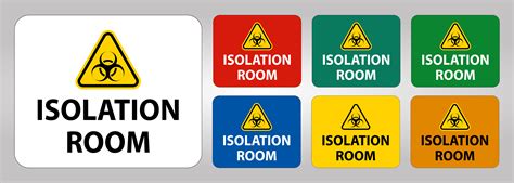 Image result for Isolation Signs Color-Coded