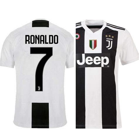 woopme Men Ronaldo Regular Fit Jersey Juvent S Club Football Jersey ...