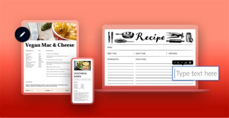 Free Custom Recipe Card Templates | Adobe Acrobat UK