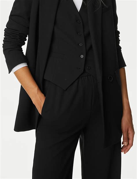 Buy Woven Elasticated Waist Wide Leg Trousers at Marks & Spencer